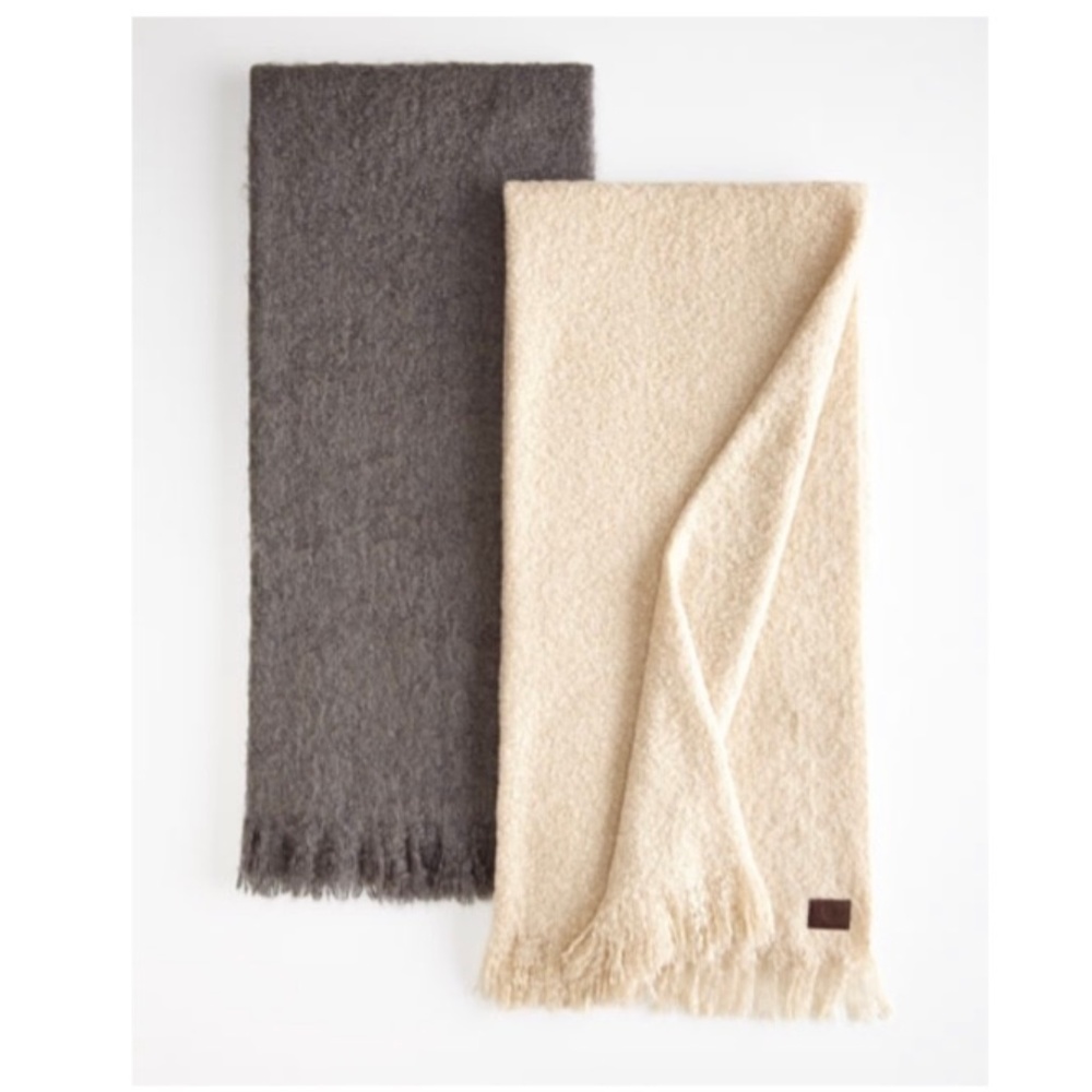 UGG Cream Luxe Mohair Throw blankets